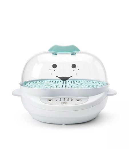 VAPORERA DE COCCION NUTRIBULLET BABY DE ALIMENTOS 8PCS PLASTICO 5 AJUSTES COLOR CELESTE