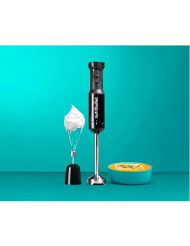BATIDORA DE INMERSION NUTRIBULLET 3PCS 2 VELOCIDADES 350 WATTS NEGRO