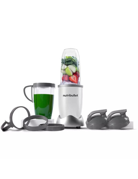 Licuadora Nutribullet 8Pcs 900W Jarra Plastico Color Blanco Mate