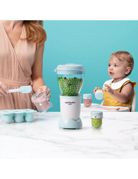 LICUADORA NUTRIBULLET BABY 20PCS 200W PLASTICO COLOR CELESTE