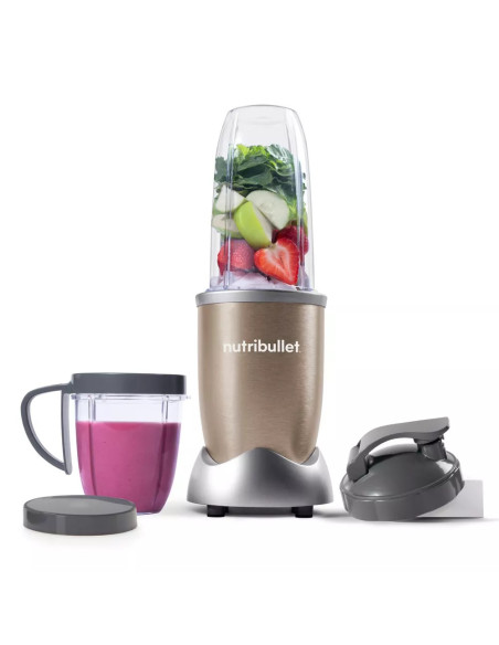 Licuadora Nutribullet 9Pcs 900W Jarra Plastico Color Champagne