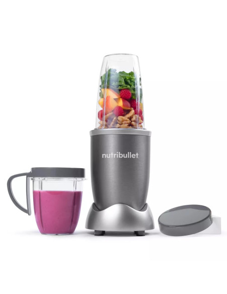 LICUADORA NUTRIBULLET 8PCS 600W JARRA PLASTICO COLOR GRIS
