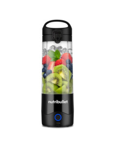 LICUADORA NUTRIBULLET 70W HASTA 15 LICUADOS 90MIN. 475ML VASO PLASTICO USB-C  COLOR NEGRO