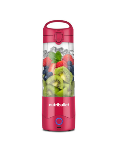 LICUADORA NUTRIBULLET 70W HASTA 15 LICUADOS 90MIN. 475ML VASO PLASTICO USB-C  COLOR MAGENTA