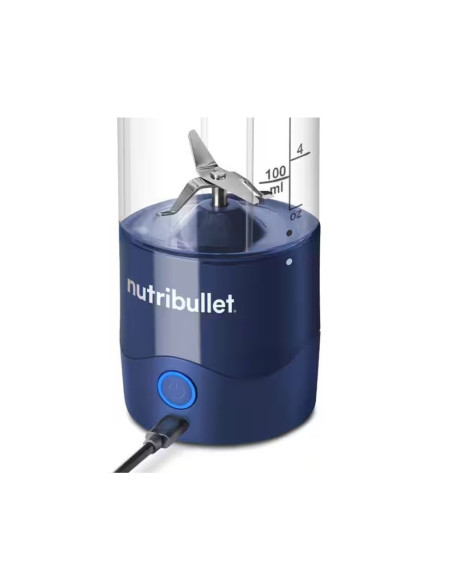 LICUADORA NUTRIBULLET 70W HASTA 15 LICUADOS 90MIN. 475ML VASO PLASTICO USB-C  COLOR AZUL