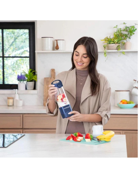 LICUADORA NUTRIBULLET 70W HASTA 15 LICUADOS 90MIN. 475ML VASO PLASTICO USB-C  COLOR AZUL
